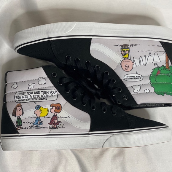 ORIGINAL RELEASE!!!!!! SIZE 11 - VANS PEANUTS x SK8 HI CHARLIE KITE RARE FIND!!! - Picture 4 of 15